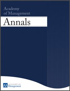 Publikation in Academy of Management - Annals