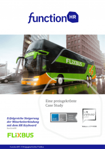 Erfolgsgeschichte Flixbus nutzr HR Keyboard von functionHR für datengestützte Führung und Steigerung der Mitarbeiterbindung
