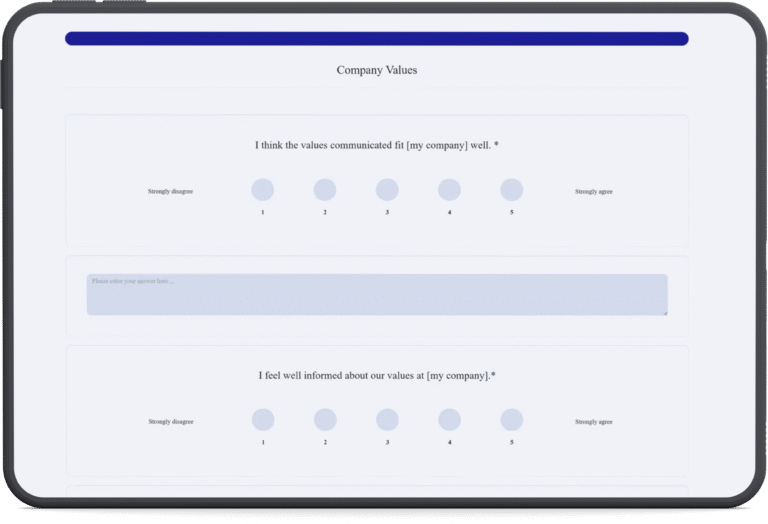 ipad black survey horizontal employee survey