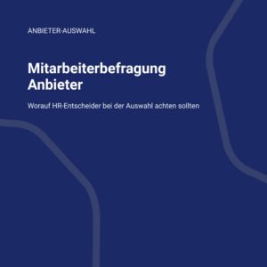 Von Mittelwerten zu Künstlicher Intelligenz – Reifegrade von People Analytics Mitarbeiterbefragung Anbieter New 2 internes Benchmarking